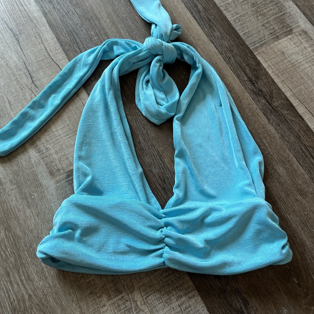 Blue Halter Top from princess Polly